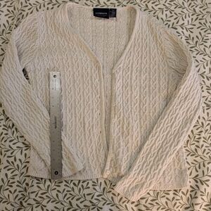 Cable knit cardigan